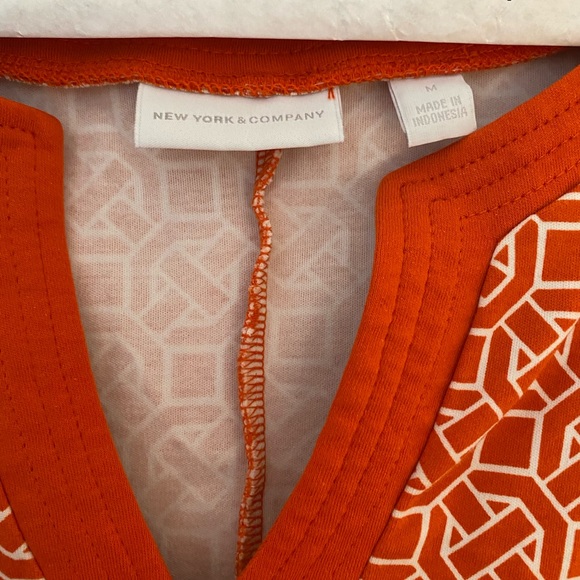 Orange Pattern Dress - Picture 2 of 3